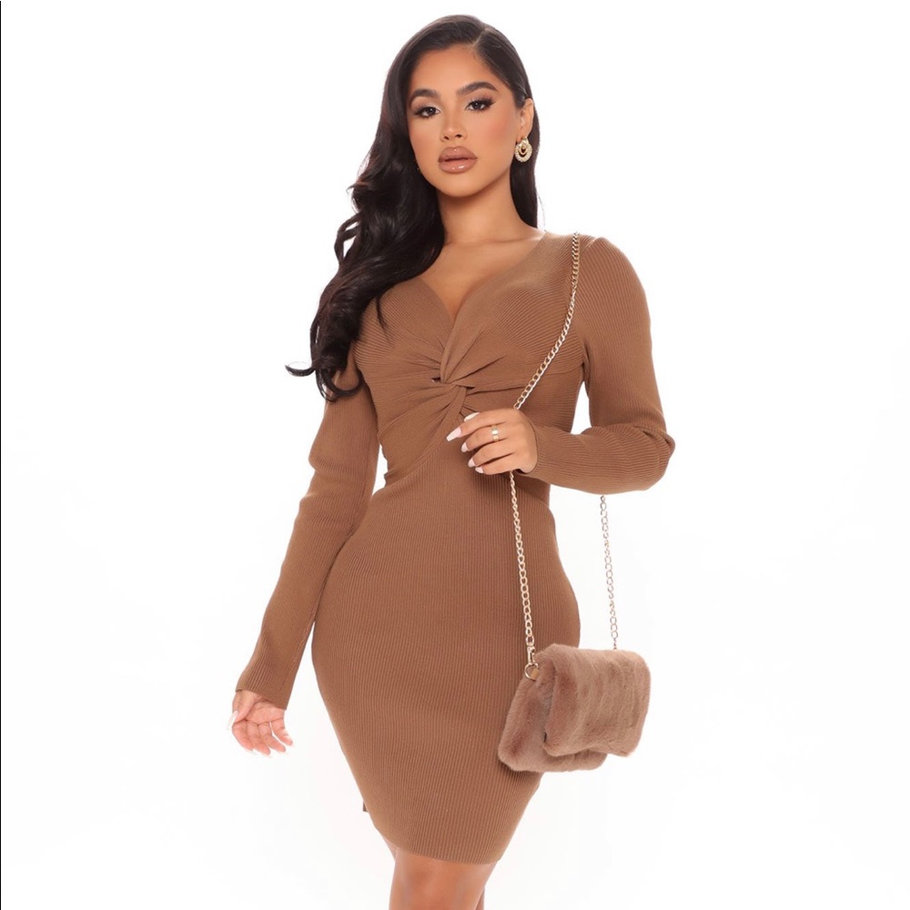 🤎🤍FashionNova sweater mini dress🤍 🤎